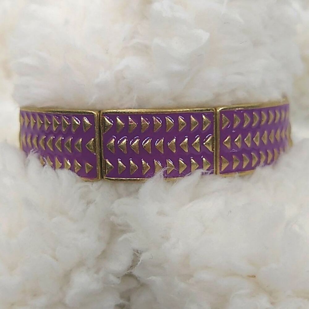 Lia Sophia 'Rhythmic' Stretch Bracelet Purple Gold